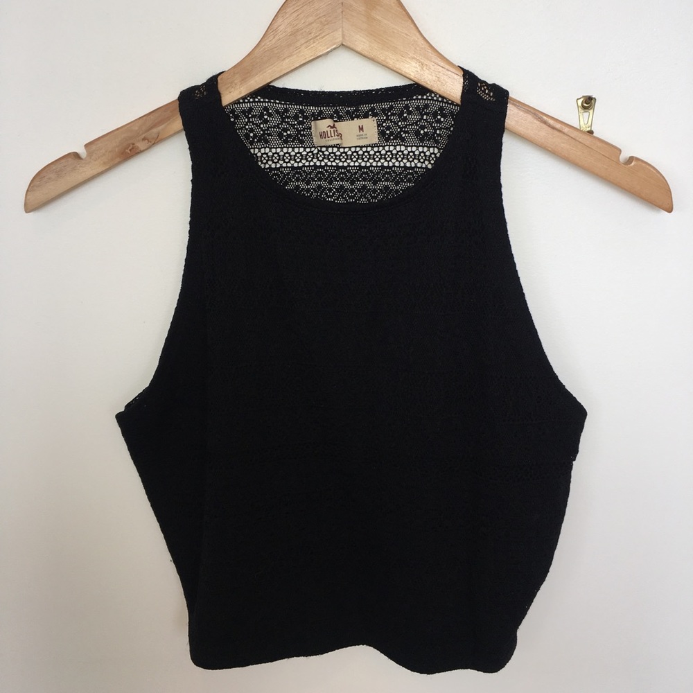 Hollister lace crop top size M
